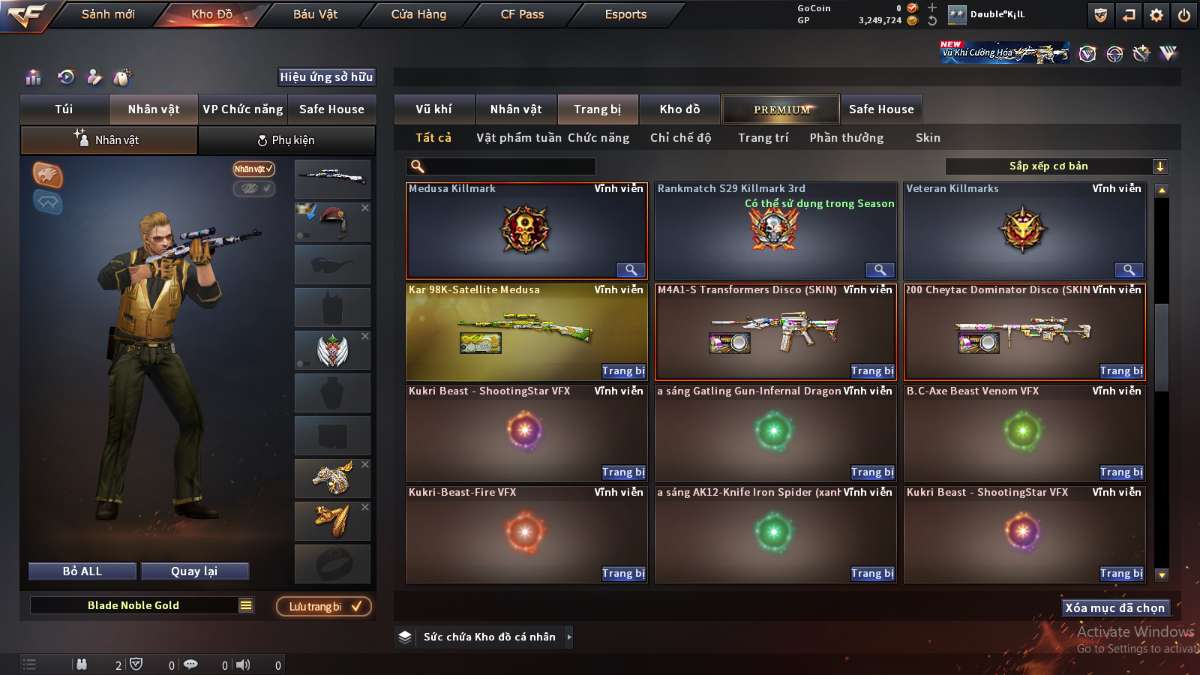 shop acc cf uy tin gia re